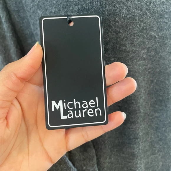 NWT Michael Lauren Long Sleeve Turtleneck Grey Sweater Sz Small - Picture 7 of 10